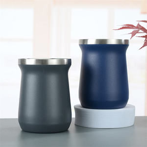 Taza <span class=keywords><strong>de</strong></span> <span class=keywords><strong>Mate</strong></span> <span class=keywords><strong>de</strong></span> Acero Inoxidable <span class=keywords><strong>de</strong></span> 8 oz, Aislada al Vacío, para Camping, Té y Café, Portátil y Ecológica, en Oferta - Product Image 1