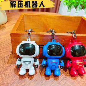 Lilangda creativo dibujos animados pareja bolsa accesorios coche llave colgante regalos venta al por mayor Robot astronauta llavero - Product Image 3