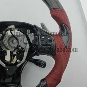 Volante Deportivo de Fibra de Carbono y Cuero Perforado al por Mayor, Compatible con Lexus IS250 IS300 - Product Image 3