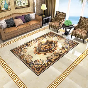 1200x1800mm Polished Golden Porcelain Floor Carpet Tiles