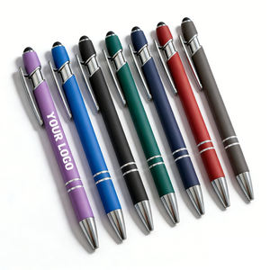 قلم حبر جاف مخصص بالجملة، قلم ستايلس للهدايا الترويجية والتجارية، قلم ستايلس معدني رخيص، قلم حبر جاف فارغ - Product Image 1