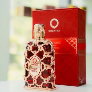 Perfume Unisex <span class=keywords><strong>Orientica</strong></span> 100ml Amber Rouge con Oud Floral y Ámbar Rojo Oriental Fragancia de Alta Calidad para Uso Diario para Mujer - Product Image 1