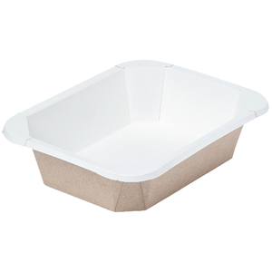 Conteneurs alimentaires en papier kraft blanc OSQ OCTOBOX 400, résistants à la graisse, pour plats à emporter, avec logo personnalisé, conteneurs alimentaires polyvalents, vente en gros - Product Image 2