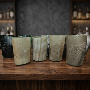 Tasse à boire en corne de buffle naturelle, style viking, mug médiéval, artisanal, vaisselle rustique pour bars et événements, prix de gros disponibles - Product Image 6