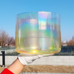 Cuenco de Cristal Transparente Q're, Color Cristal de Cuarzo 99.99%, Juego de Cuencos Cantores, Instrumentos de Sanación por Sonido, Meditación, Yoga - Product Image 3