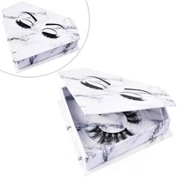 Emballage de faux cils en forme de boîte d'emballage de cils magnétiques spéciaux personnalisés mallette de rangement pour cils avec plateau en PVC