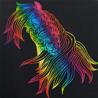 Camiseta de vinilo con purpurina de arcoíris, fabricante de vinilo, Textiles, tela de algodón, impresión metálica de PU, HTV, purpurina