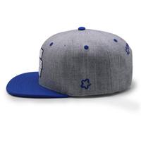 Casquettes Snapback à 6 Panneaux Camouflage Deux Tons Hip Hop Personnalisées Bord Plat Casquette OEM Logo Brodé en 3D Snapback CAP pour Hommes