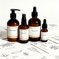 Étiquettes autocollantes personnalisées imperméables pour emballages cosmétiques, étiquettes rondes imprimées avec logo, autocollants pour bouteilles