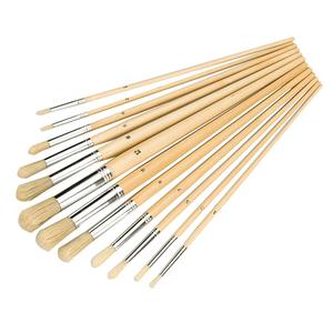 Silverline Artists Juego de pinceles de pintura 12pce Puntas redondas - Product Image 1
