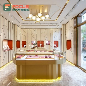 High Visibility Jewelry Store Display Furniture Metal <b>Frame</b> Brand Store Showcase Cabinet - Product Image 6
