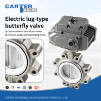 Vanne papillon à poignée à languettes en fonte ductile GGG50, raccord électrique/pneumatique marche/arrêt, joint EPDM, pour eau et eaux usées, base PN16 DIN EN1092, OEM