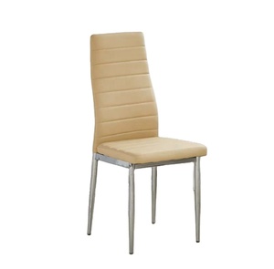 <span class=keywords><strong>Sedie</strong></span> laterali da <span class=keywords><strong>cucina</strong></span> imbottite in stile moderno della metà del secolo in pelle sintetica cuscino sedile e gambe in metallo - Product Image 4