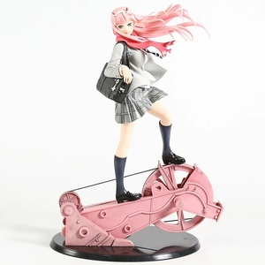 28CM <span class=keywords><strong>Darling</strong></span> in the Franxx 02 Uniforme PVC <span class=keywords><strong>Anime</strong></span> Action Figure Jouet Poupée Interactive pour Enfants et Collectionneurs - Product Image 1