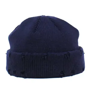 Etichette con Logo personalizzato per berretti uomo donna berretto Slouch Oversize lavorato a maglia Vintage