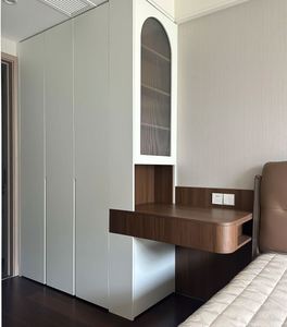 Juego de Muebles de Dormitorio Personalizados con Soporte de Cama Colgante, Mesita de Noche Integrada y Armario - Product Image 6