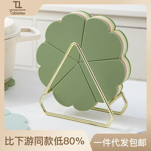 Tapis isolant thermique en silicone en forme de fleur, style nordique, dessous de plat, dessous de verre, anti-brûlure, dessous de casserole, design moderne, écologique - Product Image 5