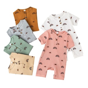 Nuevo Body de Escalada para Bebé, Tejido, Ropa para Recién Nacidos, Niños y Niñas, con Cierre de Botones a Presión - Product Image 1