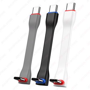 JEYI fabrika 75mm 90 ° USB C C kısa kablo 60W PD 20Gbps güç banka MacBook dizüstü Tablet için stokta - Product Image 4