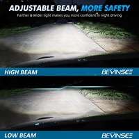 Bombillas LED para Faros Delanteros Bevinsee V55 de Alta Potencia, Sin Errores, 150 W, 6000 K, Blanco, 28000 lm, H4, H7, H11/H8/H9, 9005, 9006, 9012