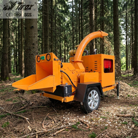 Broyeur de bois compact 14 CV pour le recyclage des branches de jardin et des petits déchets forestiers