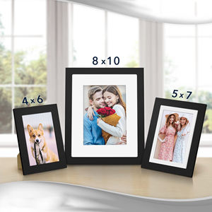 Cadres photo en bois plastique MDF pour chambre à coucher avec impression UV, design classique gravé, personnalisable pour la décoration de la maison et du bureau - Product Image 4