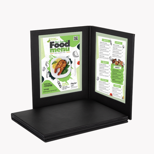 Chất lượng cao tùy chỉnh A4 LED <span class=keywords><strong>Backlit</strong></span> chiếu sáng Menu da cho các nhà hàng và khách sạn - Product Image 1