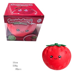 Juguete Blandito Gigante de Galleta con Forma de Queso, Juguetes Antiestrés, Comida y Frutas Blanditas: Melocotón y Fresa - Product Image 5