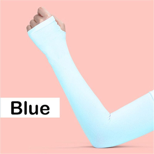 ปลอกแขนกีฬาผู้หญิงแบบใหม่ ป้องกันรังสียูวี ผ้าฝ้าย รับสกรีนโลโก้ สำหรับกิจกรรมกลางแจ้ง ซับเหงื่อ แห้งเร็ว ป้องกันแสงแดด - Product Image 5