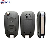 Coque de remplacement de clé de voiture de bonne qualité, 2 boutons, étui rabattable pour clé de voiture O-pel