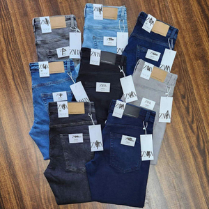 <span class=keywords><strong>Jeans</strong></span> Classici <span class=keywords><strong>Elasticizzati</strong></span> da Uomo, <span class=keywords><strong>Pantaloni</strong></span> in Denim Slim Fit Lavaggio Scuro per Uso Quotidiano Casual - Product Image 1