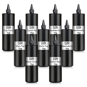 BIN yüksek kalite toplu UV sert uzatma jel oluşturucu jel lehçe LED lamba tedavi islatın baz tırnak sanat için pardösü Uv jel Salon - Product Image 4