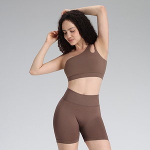 Ensemble de sport sans couture OEM/ODM pour <span class=keywords><strong>femme</strong></span> : Leggings taille haute, veste de sport ajustée et soutien-gorge, contrôle du ventre, idéal pour la gym et le fitness - Product Image 3