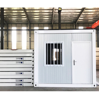 Maison préfabriquée modulaire portable et démontable en conteneur d'acier pour bureau, appartement, dortoir, design moderne et écologique