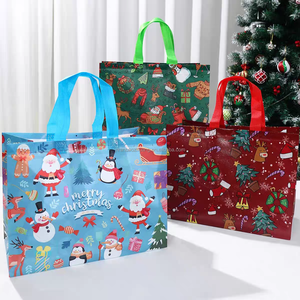 Bolsas no tejidas para envolver regalos de Navidad festivos creativos de gran capacidad para dulces para bolsos de manzana - Product Image 2