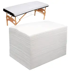 Spa de massage blanc imperméable voyage portable et doux jetable drap de lit en tissu non tissé maison