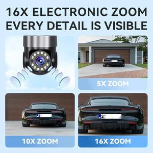 Regis Hi kolay 16MP dört Lens 4screens kablosuz kamera De gözetim insan algılama Ptz güvenlik akıllı güvenlik kamerası Wifi - Product Image 5