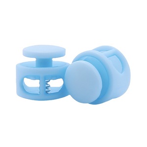 도매 코드 락 스프링 버클 색상 크기 로고 스프링 스토퍼 2홀 플라스틱 코드 락 로프 스토퍼 버클 - Product Image 5