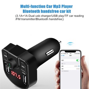 Superventas, nuevos dispositivos con reproductor de MP3, tarjeta TF, luz LED, adaptador de cargadores rápidos para iPhone, cargador, transmisor FM, cargador de coche - Product Image 2