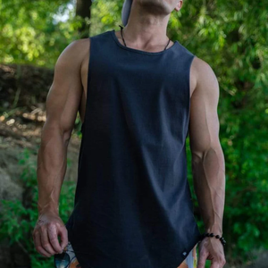 Camiseta Deportiva Personalizada con Logotipo para Hombre, Talla Grande, Transpirable, Ecológica, de Secado Rápido, Antiarrugas, 100% Algodón, 180 GSM, para Correr y Entrenar - Product Image 3