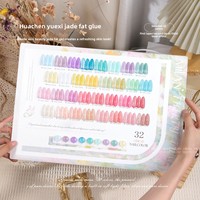 Nouveau Kit de Vernis Gel UV Nude Hua Chen Yue Xi 32 Couleurs Milan, Étanche, Séchage Rapide, Écologique, Bouteille Personnalisable avec Logo, Fournitures pour Ongles