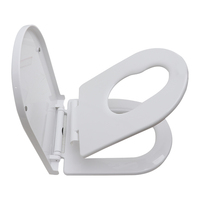 Abattant de toilette moderne pour salle de bain familiale, à fermeture lente, installation supérieure, en plastique, sièges de toilette en forme de U pour enfants