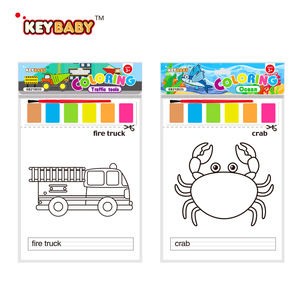 Libro da Colorare Educativo Personalizzato KEYBABY con 4 Temi, Stampa con Strisce di Vernice, Giocattoli per l'Apprendimento delle Lettere per Bambini - Product Image 3