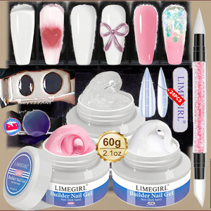 LIMEGIRL 60g UV Gel Set Solid Non-Stick Hand Extension Nail Resin Designer Material for DIY Acrylic Nail Art - Product Image 3
