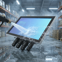 Monitor de Pantalla Táctil de Acero Inoxidable de Grado Industrial de 17/19 Pulgadas IP69K/PC Todo en Uno con Diseño sin Ventilador Totalmente Resistente al Agua PLC HMI