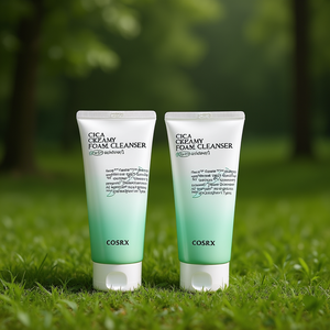 COSRX ซิก้า ครีมมี่ โฟม คลีนเซอร์ 2 ชิ้นในชุดเดียว โฟมล้างหน้า สำหรับทุกสภาพผิว - Product Image 3