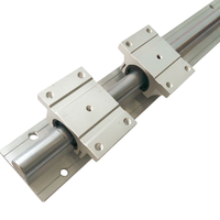 Rail de guidage linéaire ouvert en alliage d'aluminium TBR25/TBR30 avec support, palier coulissant TBR et entraînement à vis à billes pour machine CNC DIY