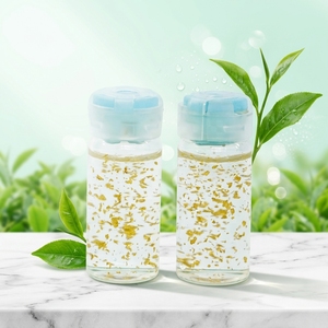 24K Karat oro siero viso teso umidità per essenza Anti-invecchiamento viso sbiancamento Anti-rughe tè verde glicerina OEM - Product Image 1