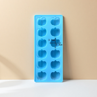 12 cavités Silicone citrouille forme moules Silicone gâteau chocolat cuisson moule bricolage à la main bonbons Biscuit outil glaçon plateau moules