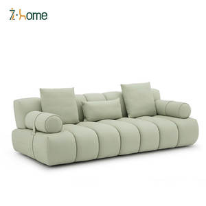 Sofá moderno de terciopelo de lujo en forma de L Wohnzimmer sala de estar Hotel vestíbulo salón ocio combinación muebles hogar conjunto - Product Image 1